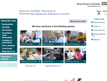 Tablet Screenshot of jobs.rdehospital.nhs.uk